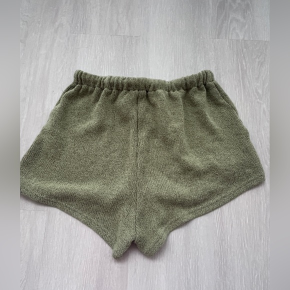 SABO cozy Knit Women's Shorts in Olive Green Size L - Picture 11 of 13